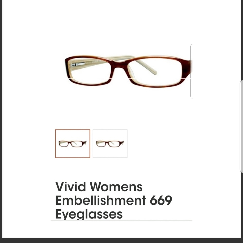 Vivid womans framed gleasses